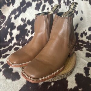 Brown Leather Western Boots